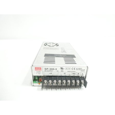 MEAN WELL AC to DC Power Supply, 100 to 240V AC, 5V DC, 300W, 50A SP-300-5